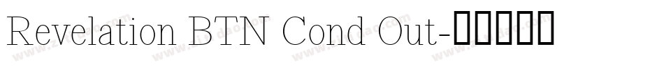Revelation BTN Cond Out字体转换